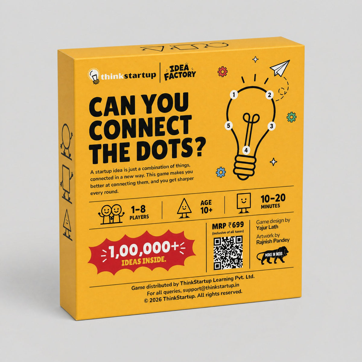 Back of the Idea Factory box